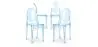 Buy X4 Dining chair Victoire Design Transparent Blue transparent 16459 at MyFaktory