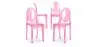 Buy X4 Dining chair Victoire Design Transparent Pink transparent 16459 in the United Kingdom
