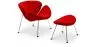 Buy Slice Armchair with Matching Ottoman  Red 16762 at MyFaktory