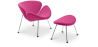 Buy Slice Armchair with Matching Ottoman  Fuchsia 16762 - in the UK