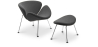 Buy Slice Armchair with Matching Ottoman  Dark grey 16762 - prices