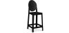 Buy Bar stool with backrest Victoire - 65cm - Design Transparent Black 58805 at MyFaktory