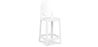 Buy Bar stool with backrest Victoire - 65cm - Design Transparent White 58805 in the United Kingdom