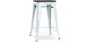 Buy Bar Stool - Industrial Design - Wood & Steel - 60cm -Metalix Grey blue 58354 with a guarantee