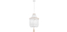 Buy Wooden Bead Chandelier Lamp White 59829 - in the UK