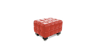 Buy Lukus Footrest (Ottoman) - Premium Leather Red 23370 in the United Kingdom