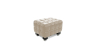 Buy Lukus Footrest (Ottoman) - Premium Leather Taupe 23370 - in the UK