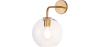 Buy  Globe Shaped Glass Shade Wall Sconce Transparent 59833 - in the UK