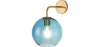 Buy  Globe Shaped Glass Shade Wall Sconce Blue 59833 - prices