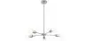 Buy Ceiling Lamp - Design Pendant Lamp - 5 Arms - Carla  Silver 59834 - in the UK