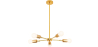 Buy Golden Pendant Lamp in Modern Style, Brass - Carla Gold 59834 - in the UK