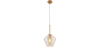 Buy Diamond Shaped Glass Shade Hanging Lamp Beige 59859 - in the UK