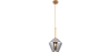 Buy Diamond Shaped Glass Shade Hanging Lamp Grey transparent 59859 - prices