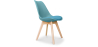 Buy Brielle Scandinavian design Chair with cushion Aquamarine 58293 with a guarantee