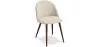 Buy Dining Chair - Upholstered in Fabric - Scandinavian Style - Bennett Beige 58982 with a guarantee