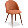 Buy Dining Chair - Upholstered in Fabric - Scandinavian Style - Bennett Orange 58982 - prices