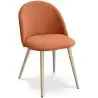 Buy Dining Chair - Upholstered in Fabric - Scandinavian Style - Bennett  Orange 59261 - prices