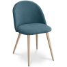 Buy Dining Chair - Upholstered in Fabric - Scandinavian Style - Bennett  Turquoise 59261 - in the UK