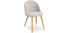 Buy Dining Chair - Upholstered in Fabric - Scandinavian Style - Bennett  Cream 59261 with a guarantee