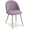 Buy Dining Chair - Upholstered in Fabric - Scandinavian Style - Bennett  Pink 59261 home delivery