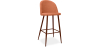 Buy Fabric Upholstered Stool - Scandinavian Design - 73cm - Bennett Orange 59357 - in the UK