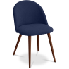 Buy Dining Chair - Upholstered in Fabric - Scandinavian Style - Bennett Dark blue 58982 with a guarantee