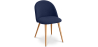 Buy Dining Chair - Upholstered in Fabric - Scandinavian Style - Bennett  Dark blue 59261 home delivery