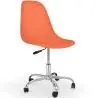 Buy Swivel office chair with casters - Brielle Orange 59863 in the United Kingdom
