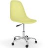 Buy Swivel office chair with casters - Brielle Pastel yellow 59863 in the United Kingdom