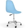 Buy Swivel office chair with casters - Brielle Light blue 59863 - in the UK