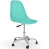 Buy Swivel office chair with casters - Brielle Turquoise 59863 in the United Kingdom