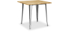 Buy Bistrot Metalix Industrial Dining Table - 80 cm - Light Wood Steel 59874 - in the UK