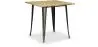 Buy Bistrot Metalix Industrial Dining Table - 80 cm - Light Wood Metallic bronze 59874 - in the UK