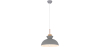 Buy Metal & Wood Scandinavian Hanging Lamp Grey 59842 in the United Kingdom