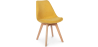 Buy Scandinavian Padded Dining Chair Yellow 59892 in the United Kingdom
