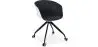 Buy White Padded Office Chair with Armrests and Wheels Dark grey 59887 - in the UK