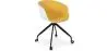 Buy White Padded Office Chair with Armrests and Wheels Yellow 59887 at MyFaktory