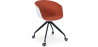Buy White Padded Office Chair with Armrests and Wheels Orange 59887 in the United Kingdom