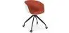Buy White Padded Office Chair with Armrests and Wheels Orange 59887 in the United Kingdom