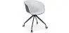 Buy Black Padded Office Chair with Armrests and Wheels Light grey 59888 - in the UK