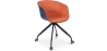 Buy Black Padded Office Chair with Armrests and Wheels Orange 59888 in the United Kingdom