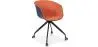 Buy Black Padded Office Chair with Armrests and Wheels Orange 59888 in the United Kingdom