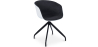 Buy Design White Padded Office Chair with Armrests  Dark grey 59889 - in the UK