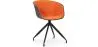 Buy Design Black Padded Office Chair with Armrests Orange 59890 in the United Kingdom