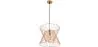Buy Retro Ceiling Lamp - Design Pendant Lamp - Lena Gold 59908 - in the UK