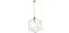 Buy Retro Design Wire Hanging Lamp Gold 59911 - in the UK