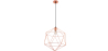 Buy Retro Design Wire Hanging Lamp Rose Gold 59911 at MyFaktory