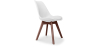 Buy Brielle Scandinavian design Premium Chair with cushion - Dark Legs White 59953 - in the UK