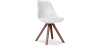 Buy Premium Scandinavian design Brielle chair with Cushion - Dark Legs White 59954 - in the UK