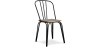 Buy Industrial Style Metal and Light Wood Chair - Gillet Black 59989 - in the UK